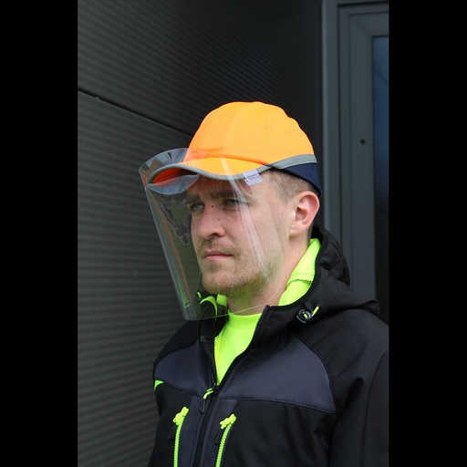 [CV18CLR] Écran de protection pour casquette anti-chocs APET 300 microns (100) - Incolore (100 pièces)