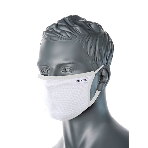 [CV30WHR] CV30 - masque facial en tissu 3 plis (Pk25) - Blanc (25 pièces)