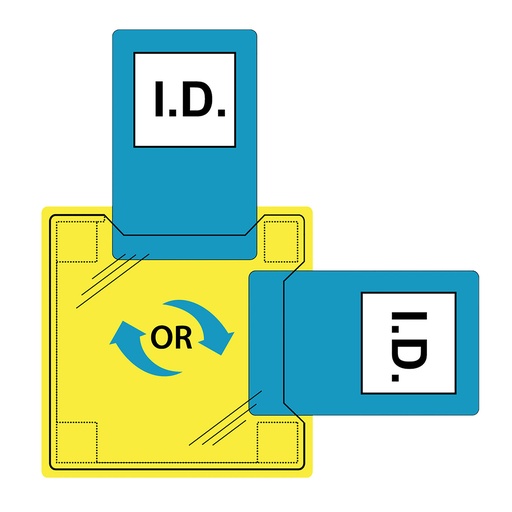 [ID20CLR] Porte-badge à coudre - Incolore