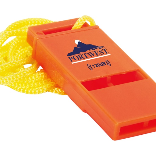 [PA99ORR] Sifflet de sécurité Slimline 120dB - Orange (20 pièces)