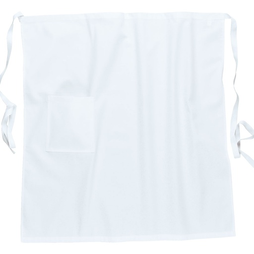 [S794WHR] Tablier Chef avec poche - Blanc
