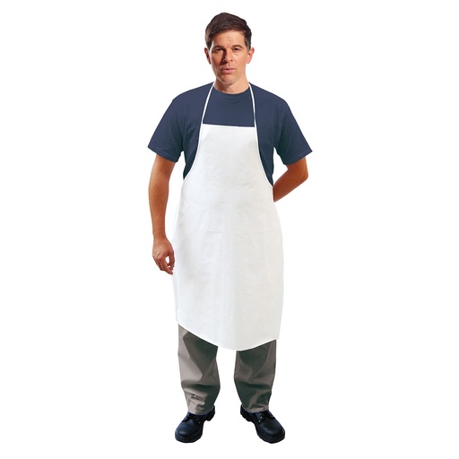 [ST42WHR] Tablier BizTex Microporeux type 6PB - Blanc (300 pièces)