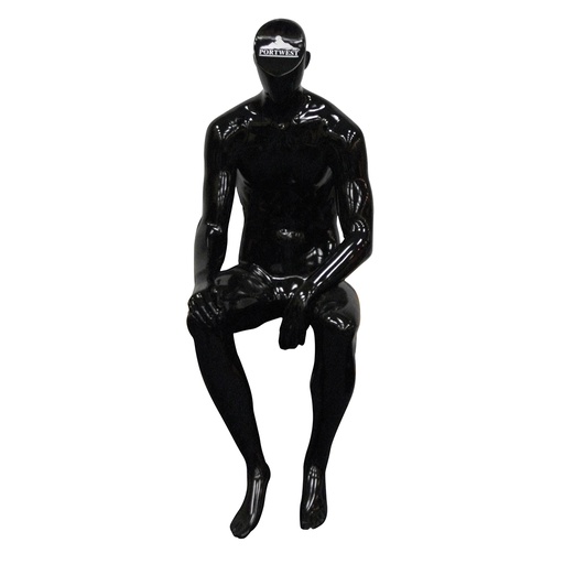 [Z551BKR] Mannequin assis - Noir