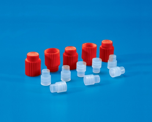 Bouchons pour tubes à usage unique - PE - neutres - 1000 pièces