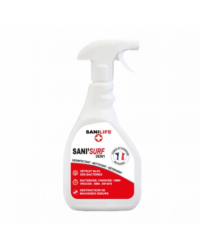 [151000008] 3-en-1 Nettoyant - détergent- Désinfectant surface & équipement - carton de 12