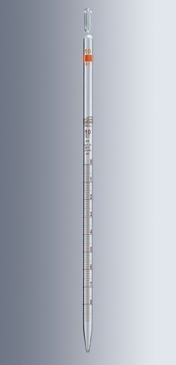 Pipette graduée classe AS écoulement total graduation brun