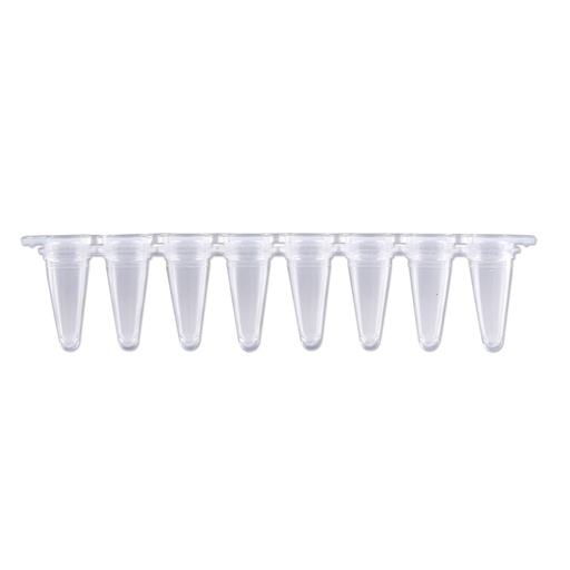 Barrettes de 8 tubes qPCR avec bouchons optiques séparés, 120/paquet 