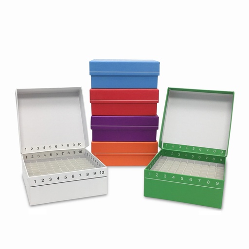 Boîte de congélation en carton avec couvercle à charnière, 2 pouces - boîte de 5