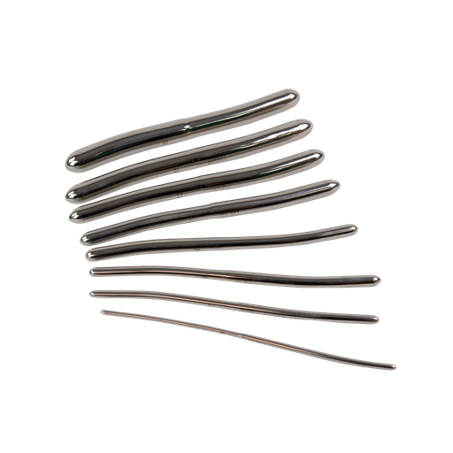 [366000004] Bougie Hégar, double, inox, 20 cm, série de 8 pièces: n°3/4 à n°17/18
