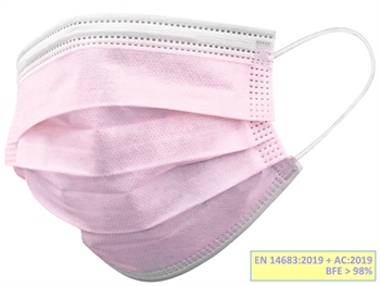 GISAFE MASQUE CHIRURGICAL FILTRANT 98% 3 ÉPAISSEURS type IIR avec élastiques - adultes - boîte - boîte de 50