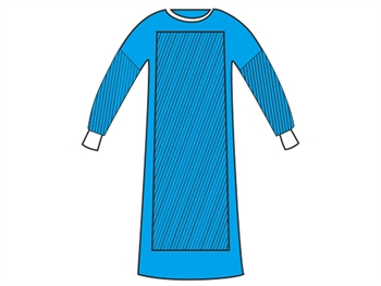 BLOUSES CHIRURGICALES RENFORCÉES 50 g/m2 - stériles - boîte de 50