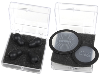 KIT GIMA EVOLVE: 2 DIAPHRAGMES FLOTTANTS + 2 PAIRES D'EMBOUTS - rechange