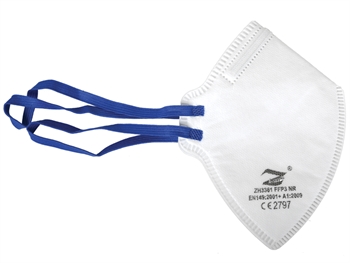 [20725] G-PRIME MASQUE FILTRANT FFP3 - blanc avec élastiques bleus - GB,FR,IT,ES,DE - boîte de 30