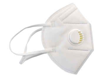 [20737] MASQUE FILTRANT FFP2 AVEC VALVE - blanc - GB,FR,IT,ES,PT - boîte de 20