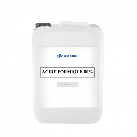 [321400907] Acide Formique 80% / Acide méthanoïque - CAS N° 64-18-6 - Bidon 24kg