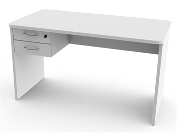[27922] BUREAU 120x70x h73 cm - avec 2 tiroirs et côtés