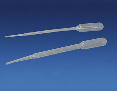 Pipette Pasteur en plastique 160 mm, non stérile, boîte de 500