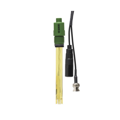 [144HI6293005] Électrode rédox amplifiée, capteur platine, gel, corps plastique, connecteur BNC, câble 5 m