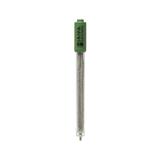 [144HI5110B] Électrode rédox séparée, capteur argent, corps en verre, connecteur BNC, câble 1 m