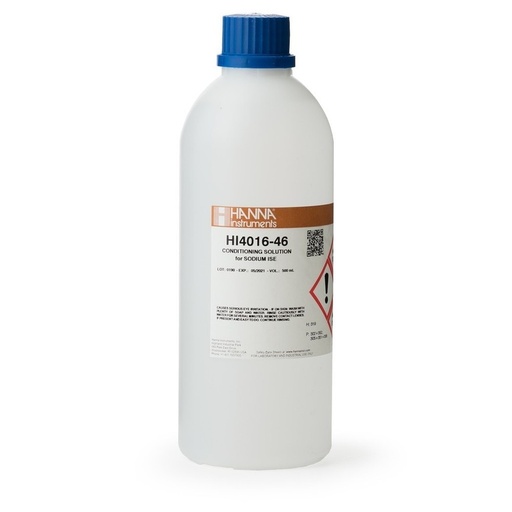 [144HI4016-46] Solution de conditionnement pour électrode ISE sodium, bouteille 500 mL