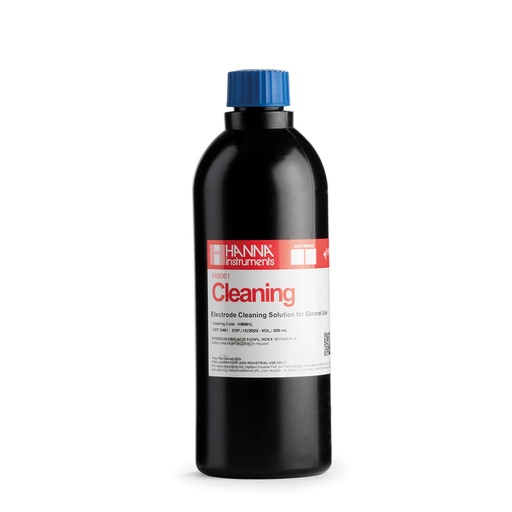 [144HI8061L] Solution de nettoyage pour électrodes, usage général, bouteille FDA 500 mL