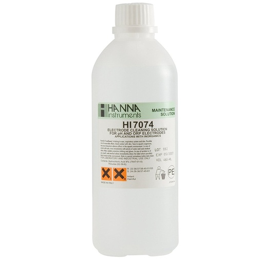 [144HI7074L] Solution de nettoyage pour matières inorganiques, flacon de 500 mL