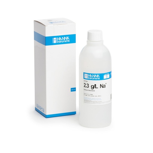 [144HI7080L] Solution de sodium 2,3 g/L, bouteille 500 mL