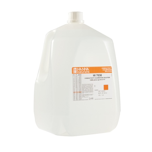 [144HI7030/1G] Solution d'étalonnage de conductivité à 12,88 mS/cm, bouteille 1 gallon