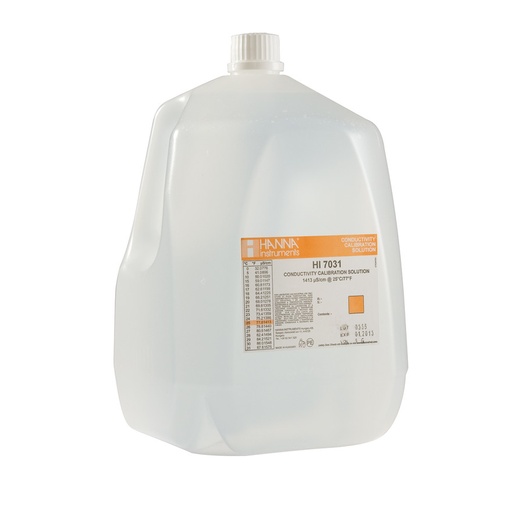 [144HI7031/1G] Solution d'étalonnage de conductivité à 1413 µS/cm, bouteille 1 gallon