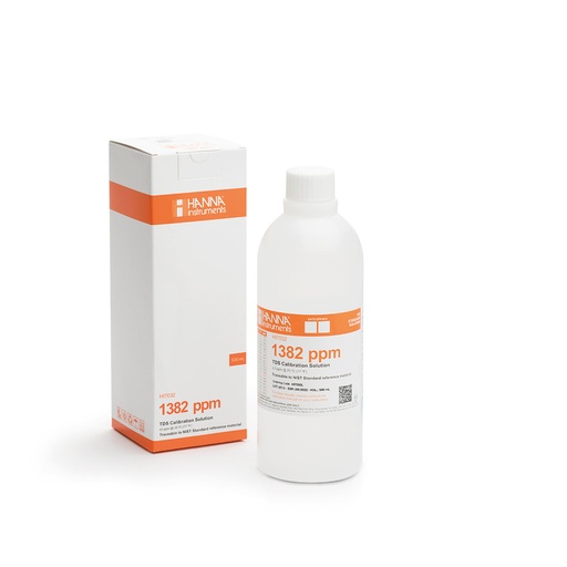 [144HI7032L] Solution d'étalonnage TDS à 1382 mg/L, bouteille 500 mL