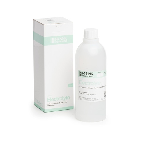 [144HI7072L] Solution électrolyte 1 M KNO3, bouteille 500 mL