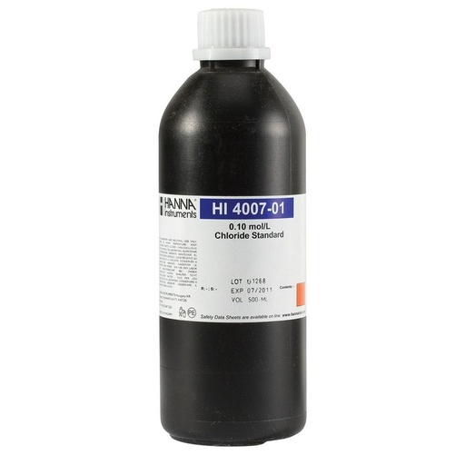 [144HI4007-01] Solution étalon 0,1 M chlorures, 500 mL