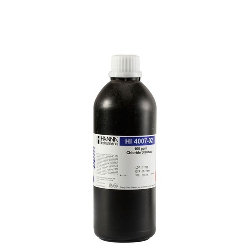 [144HI4007-02] Solution étalon 100 mg/L chlorures, 500 mL