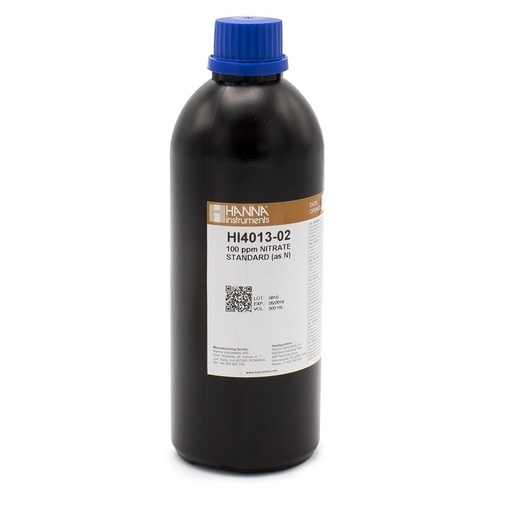 [144HI4013-02] Solution étalon 100 mg/L nitrates, 500 mL