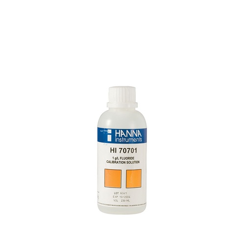 [144HI70701M] Solution fluorures 1 g/L, bouteille 250 mL