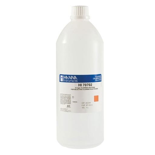 [144HI70702/1L] Solution fluorures 10 mg/L, bouteille 1 L