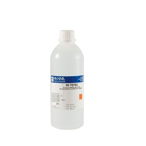 [144HI70702L] Solution fluorures 10 mg/L, bouteille 500 mL