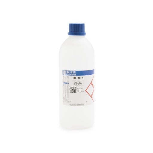 [144HI5007-01] Solution tampon pH 7,01, ±0,01 pH, certificat d'analyse, bouteille 1 L