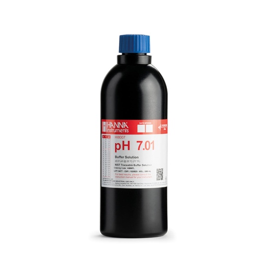 [144HI8007L] Solution tampon pH 7,01, bouteille FDA 500 mL