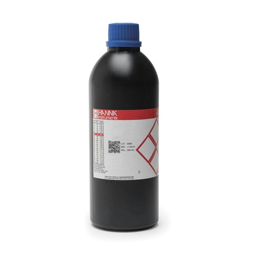 [144HI8009L/C] Solution tampon pH 9,18, certificat d'analyse, bouteille FDA 500 mL