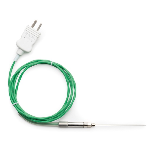 [144FC766TZ/60] Sonde à thermocouple type K, aiguille inox 60 mm, température maxi 200 °C, câble PTFE 1 m