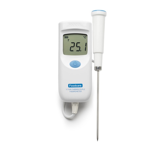 [144HI935008] Thermomètre alimentaire à thermocouple type T avec sonde fixe, étanche, économique