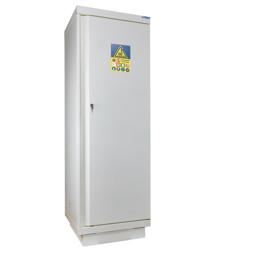 [208000015] Armoire anti-feu 90 minutes haute 1 porte pour batteries lithium, à équiper