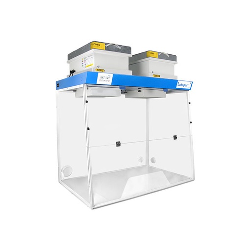 [208000260] Sorbonne à recirculation 1200 mm - 2 Modules - pour liquide & poudre - Passage trapèze