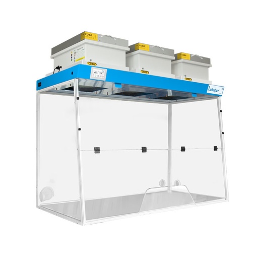 [208000271] Sorbonne à recirculation 1500 mm - 3 modules - pour liquide - passage trapèze