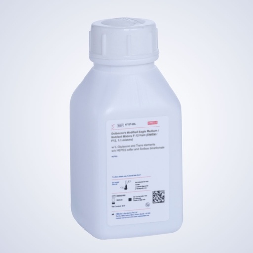 Dulbecco's Modified Eagle Medium / Nutrient Mixture F-12 Ham (DMEM/ F12, 1:1 Mixture) with L-Alanyl-L-Glutamine and Trace elements without HEPES buffer and Sodium bicarbonate