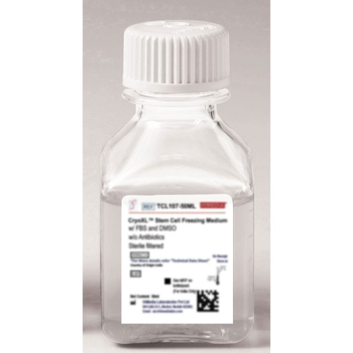 [TCL043-50ML] CryoXL™ Cell Freezing Medium-DMSO, 1X with FBS and DMSO without Antibiotics Sterile filtered - 50ML