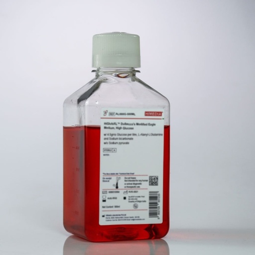 [AL127G-500ML] HiGlutaXL™ Dulbecco’s Modified Eagle Medium/ Nutrient Mixture F-12 Ham (DMEM / F12, 1:1 Mixture) with L-Alanyl-L-Glutamine, Sodium bicarbonate and Trace elements without HEPES buffer
