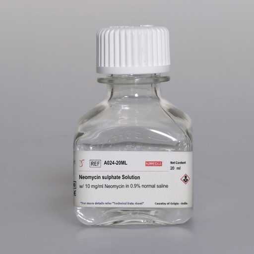 [A024-20ML] Neomycin sulphate Solution with 10 mg/ml Neomycin in 0.9% normal saline