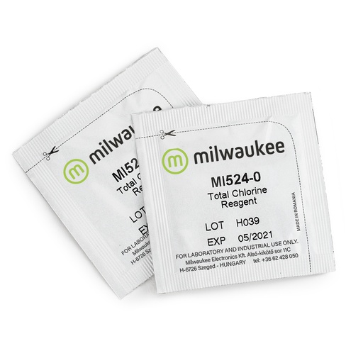 [144MI524-25] Milwaukee Réactif en Poudre pour le Chlore Libre MI524-25